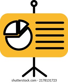 Estadísticas de anuncios, ilustración, vector sobre fondo blanco.