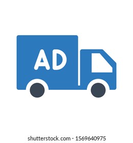 ads tuck vector glyph colour icon 