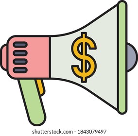 ads vector colour line icon