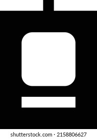 Ilustración vectorial de anuncios en un fondo transparente.Símbolos de calidad premium.Icono vectorial de glifos para el concepto y el diseño gráfico. 
