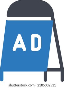 ADS Vector illustration on a transparent background. Premium quality symmbols. Glyphs vector icons for concept and graphic design. 
