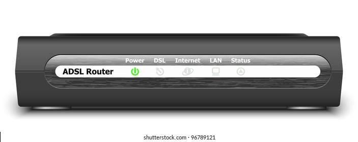 ADSL Router Icon. Vector Illustration