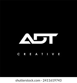ADT Letter Initial Logo Design Template Vector Illustration
