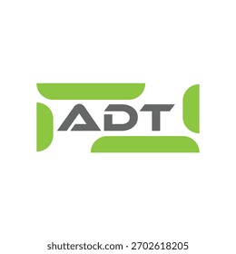 ADT letter logo design on black background. ADT creative initials letter logo concept. ADT letter design