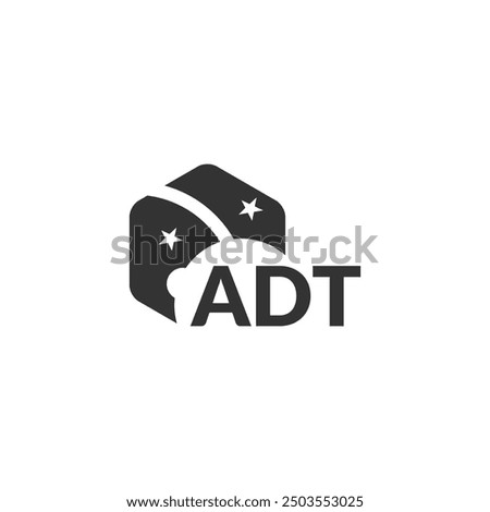 ADT letter logo design on white background. Creative  modern ADT letter logo design. Vector design.
Letters ADT, ADT logo  vector template.