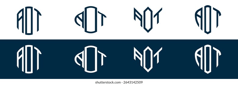 ADT letter logo set design