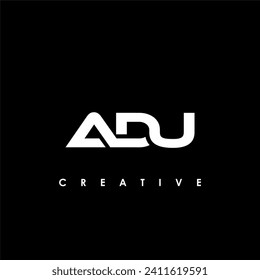 ADU Letter Initial Logo Design Template Vector Illustration