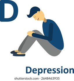 Alfabeto adulto, letra D, depressão, piada