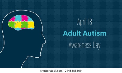 Adult autism awareness day, vector Illustration