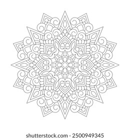 Adulto Mejor Diseño de Flores Digitales para colorear libro mandala diseño