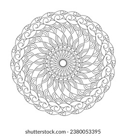 Adult blossoming tranquility mandala coloring book page for kdp book interior. Peaceful Petals, Ability to Relax, Brain Experiences, Harmonious Haven, Peaceful Portraits, Blossoming Beauty mandala