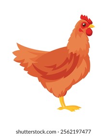 Adult chicken domestic farm bird