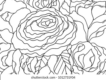  Adult and children coloring pages. Color in your  own calendar. Unique illustration. Design elements. Print it yourself. 