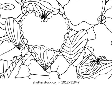  Adult and children coloring pages. Color in your  own calendar. Unique illustration. Design elements. Print it yourself. 