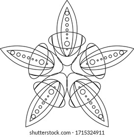 Adult coloring book,page a zen mandala image for relaxing. A zen art illustration for print.