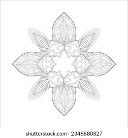 adult coloring page for anti stress and fun project