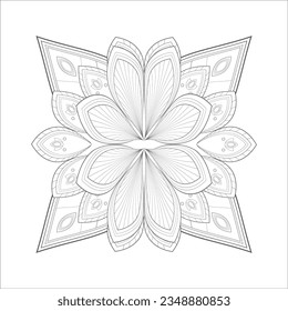 adult coloring page for anti stress and fun project