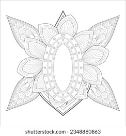 adult coloring page for anti stress and fun project