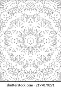 Adult Coloring Page. Mandala Coloring Page. Coloring Page