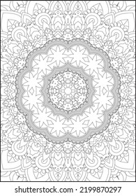Adult Coloring Page. Mandala Coloring Page. Coloring Page
