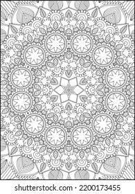 Adult Coloring Page. Mandala Coloring Page. Coloring Page