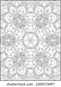 Adult Coloring Page. Mandala Coloring Page. Coloring Page