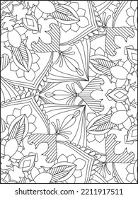 Adult Coloring Page Mandala Coloring Page Stock Vector (Royalty Free ...