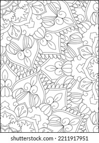 Adult Coloring Page. Mandala Coloring Page. Mandala. Kdp Coloring Page