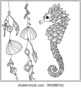 36+ fresh pictures Seahorse Coloring Pages For Adults : Sea Seahorse