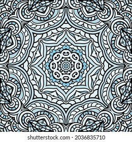 Adult coloring page. Seamless zendoodle vector for art, coloring book, zendoodle. Square zentangle for coloring book pages, mandala design. Coloring zentangle. zen ornament lace pattern 