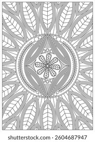 Adult coloring pages zentangle abstract art