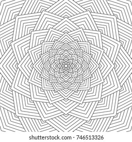 Adult colouring book page with the image of abstract background. Vector illustration 