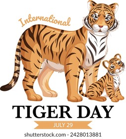 Adult and cub tiger celebrating International Tiger Day