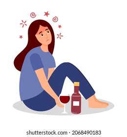 1,774 Drunk woman on floor Images, Stock Photos & Vectors | Shutterstock