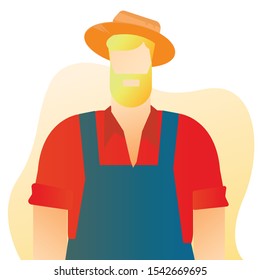 Adult Farmer with blonde hair