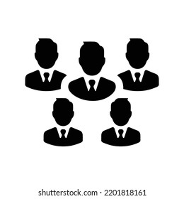 Adult, fellow, group icon. Black vector graphics.