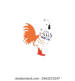 An adult male chicken is called a Rooster. Roosters are larger , more brightly colored, and have large comb on the top of their head compared to hens.