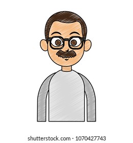 Adult man cartoon