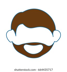 adult man face cartoon