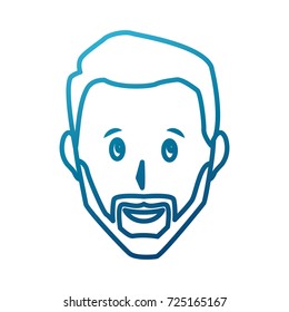 Adult man smiling