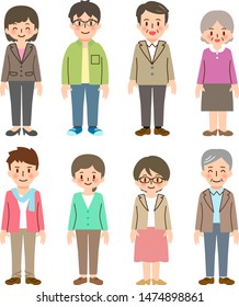 Adult men and women of various ages