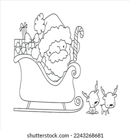 adult number coloring page for vector illustration