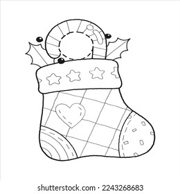 adult number coloring page for vector illustration