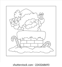 adult number coloring page for vector illustration