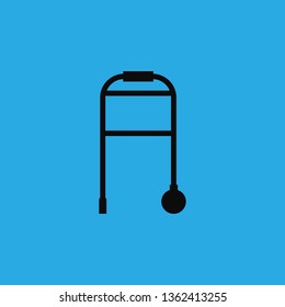 adult walker icon vector