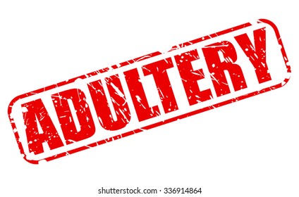 ADULTERY red stamp text on white
