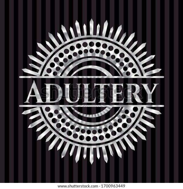 Adultery Silver Emblem Vector Illustration Mosaic Stock Vector Royalty Free 1700963449 1607