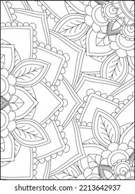 Adults Coloring Page. Mandala Coloring Page. Coloring Page. Mandala.