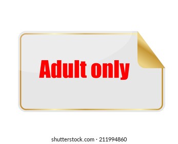 Adults content icon.