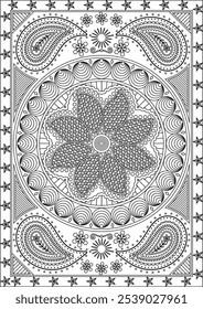 Adults Mandala Coloring Books Page